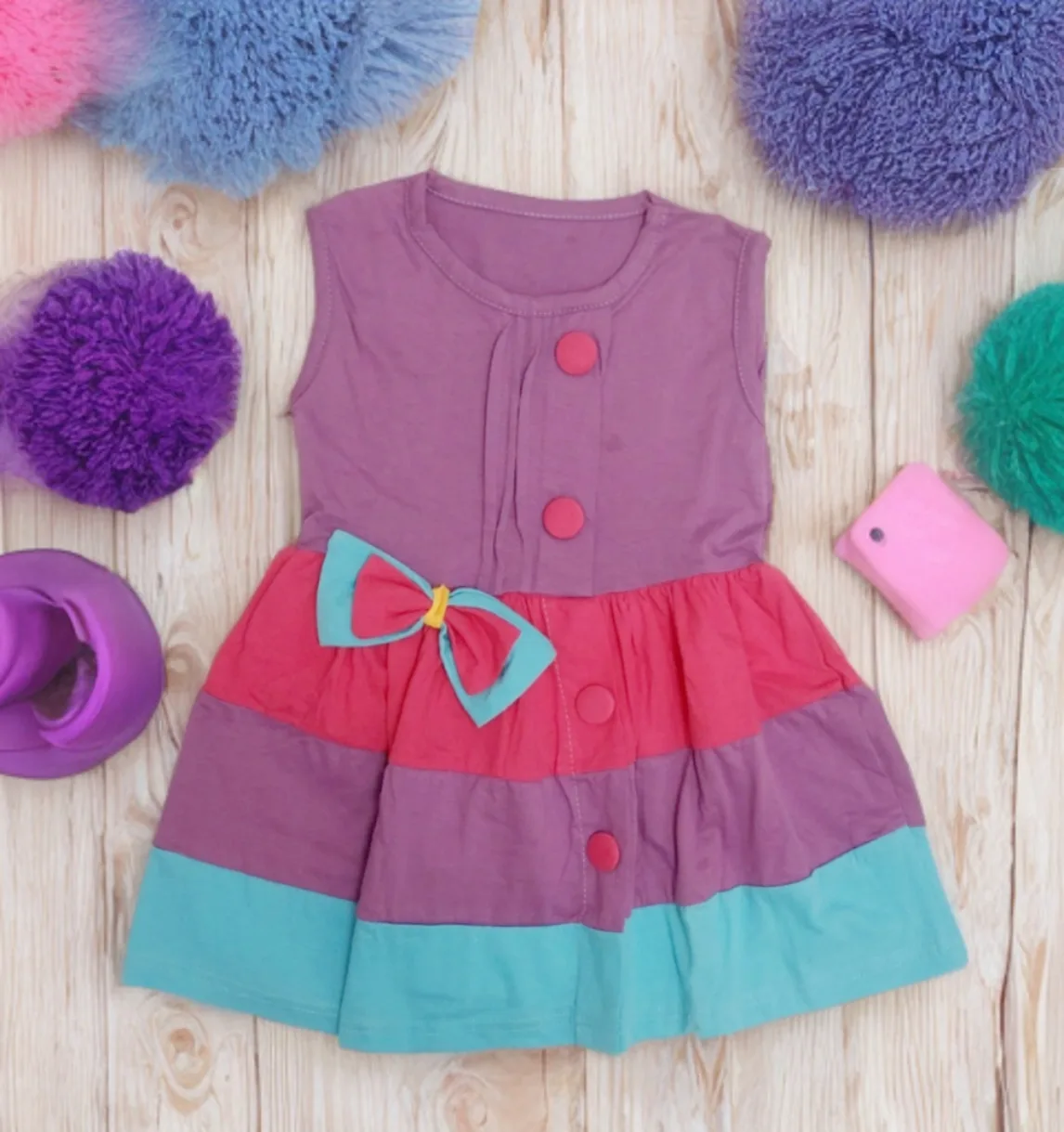Mix Colour Dress