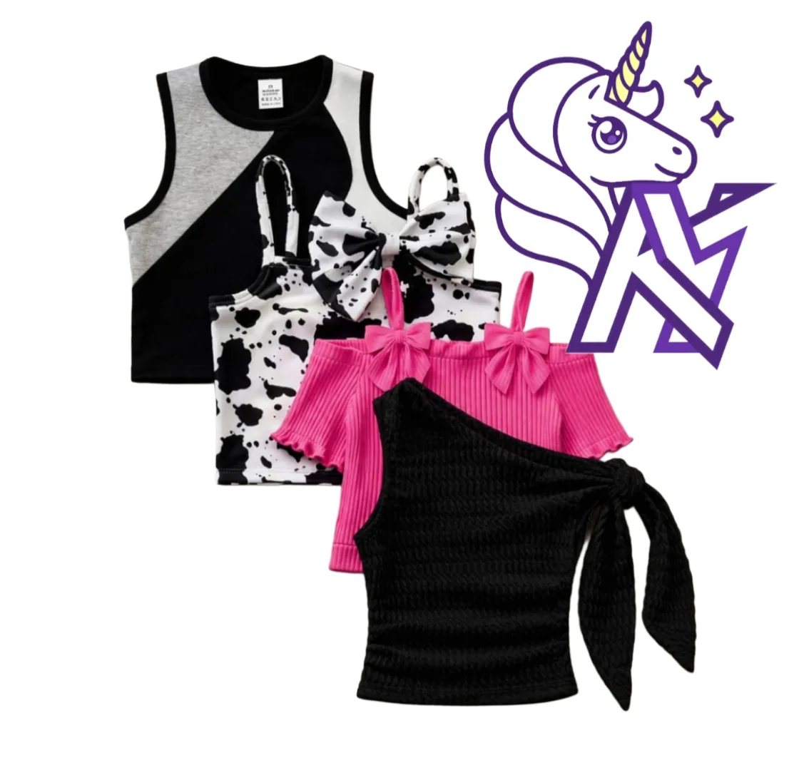4Pcs Tops Set