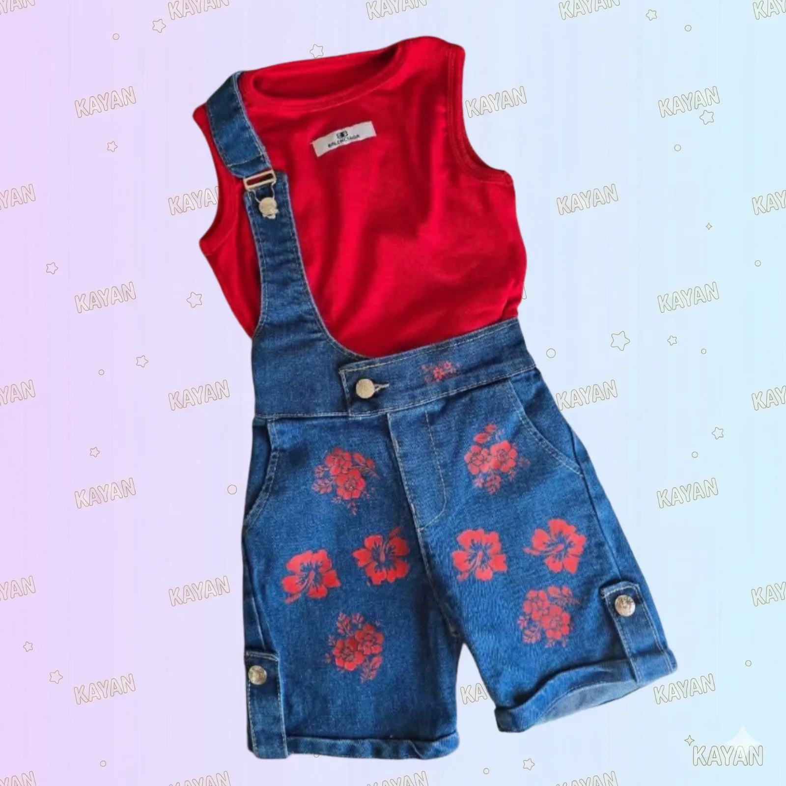 Jeans Jumpsuit & Top