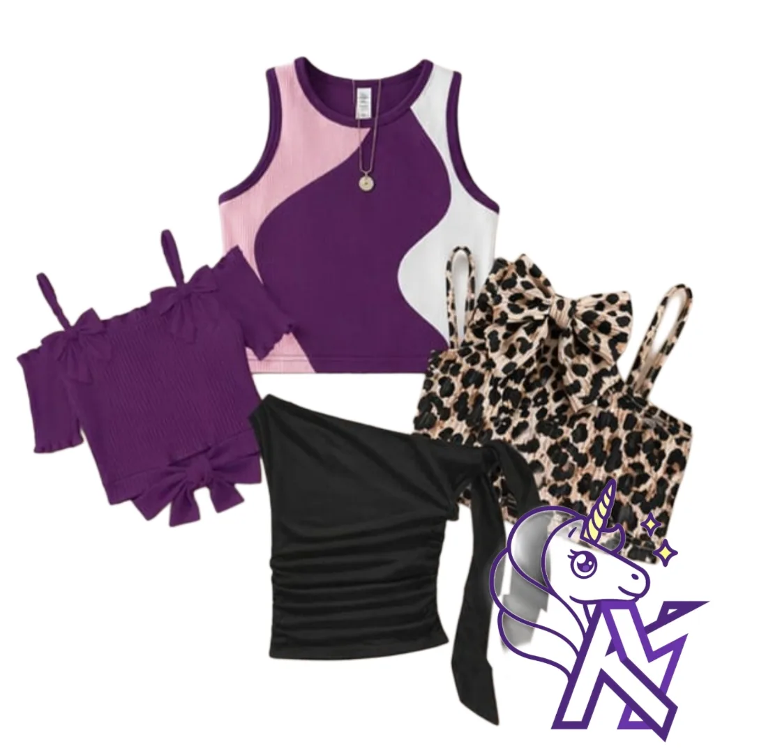4Pcs Tops Set